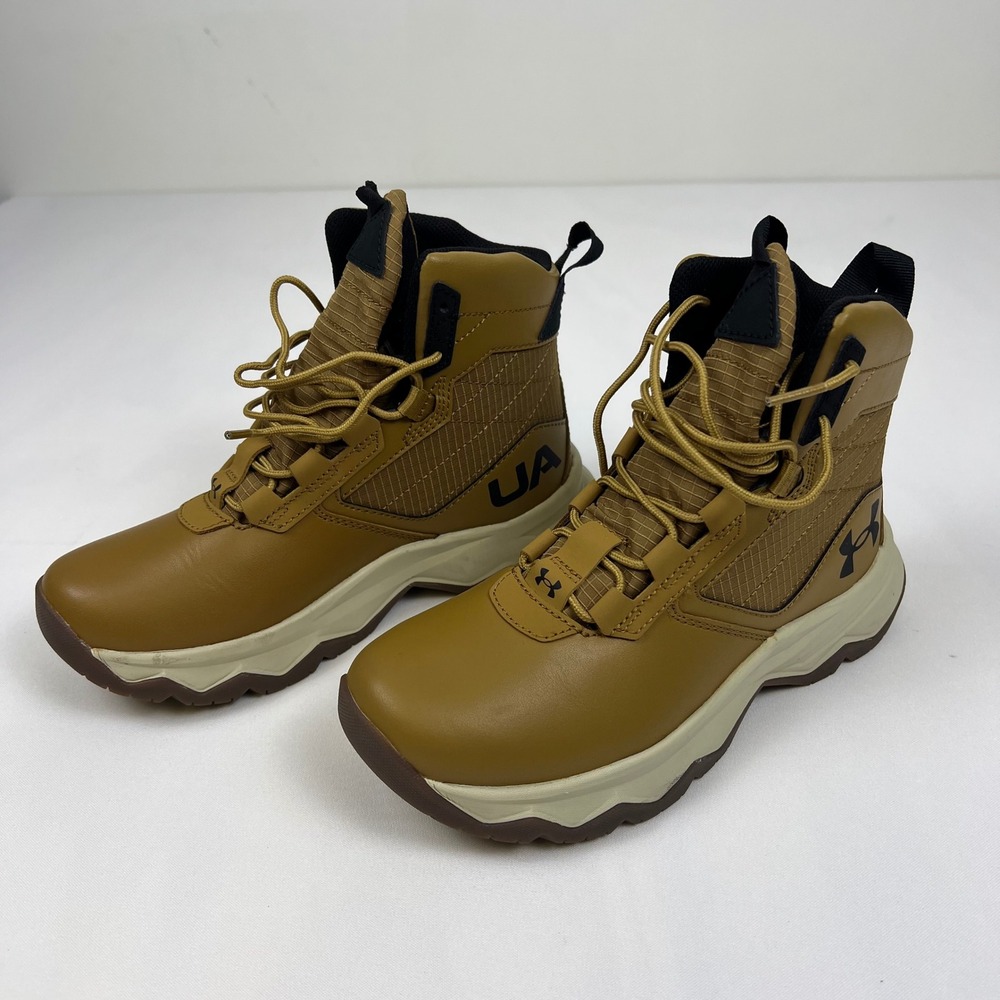 Under Armour Stellar G2 Tactical Boots 4Y Brown Slip Resistant Excellent 3026056